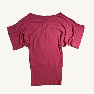Costa Blanca Pink Short Sleeve Light Knit Top Size Small